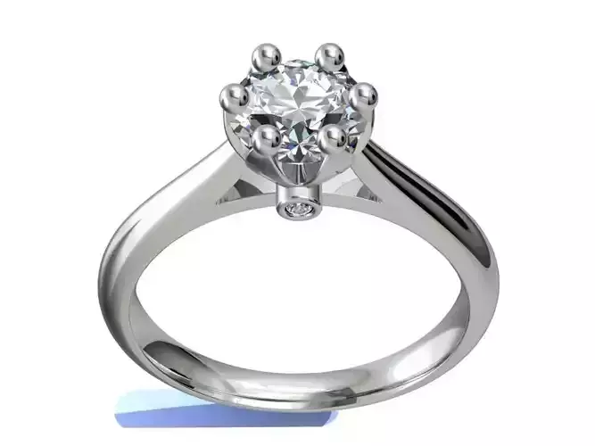 JEWELRY ENGAGEMENT RING STL FILE FOR DOWNLOAD AND PRINT- CC1