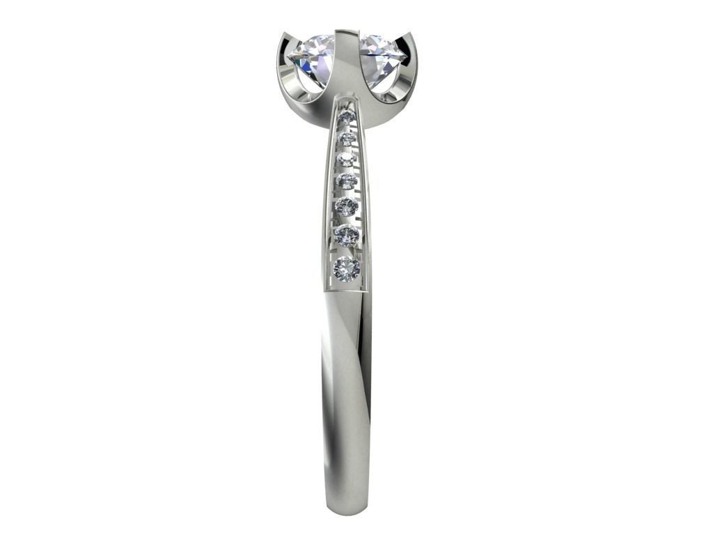 JEWELRY ENGAGEMENT RING STL FILE FOR DOWNLOAD AND PRINT- CC2 A 3D print model_4