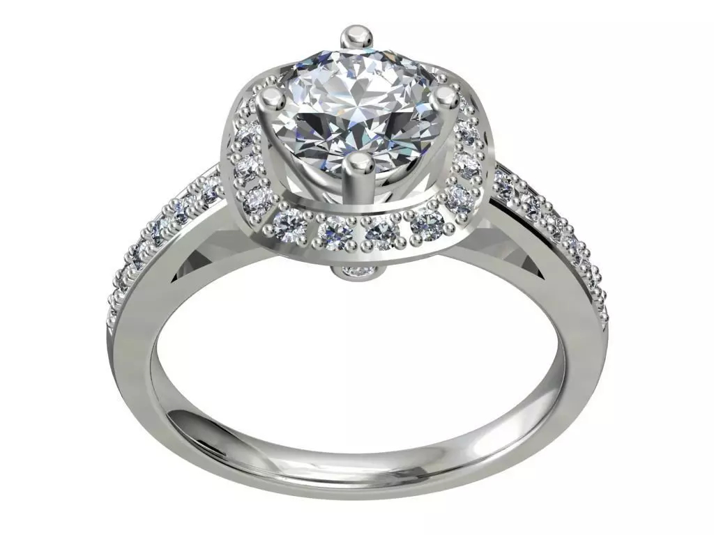 JEWELRY ENGAGEMENT RING STL FILE FOR DOWNLOAD AND PRINT- CC3 3D print model