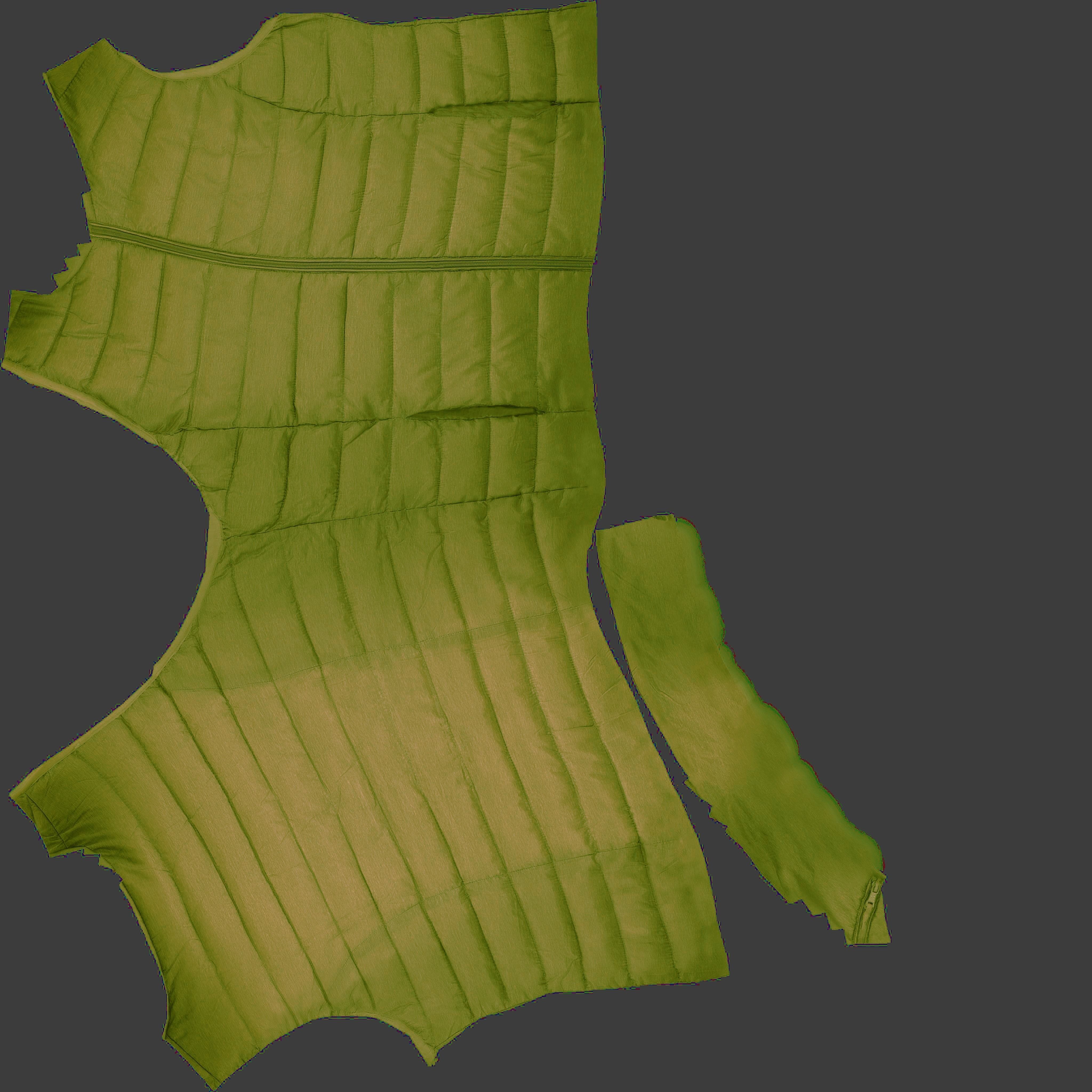 Vest 3D model puffer Low-poly 3D model_11