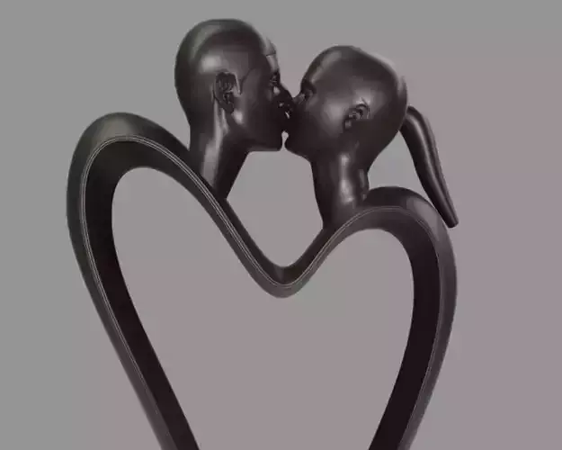 The Kiss Wood Version 3D model