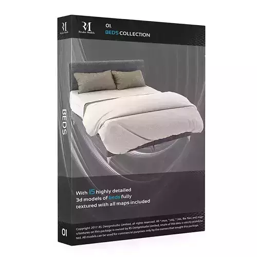 Beds Volumepack 3D model