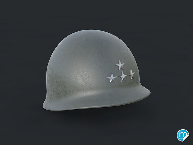 M1 helmet - Patton 3D model