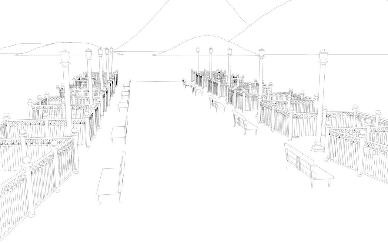 sunset shore Free low-poly 3D model_1