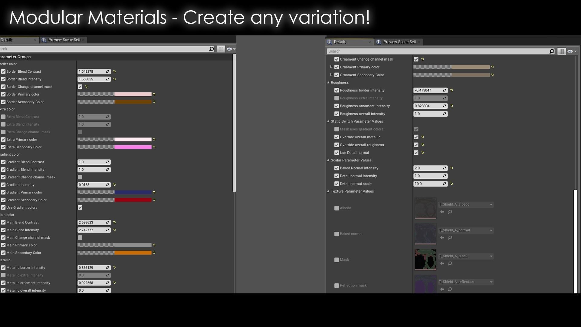 Fantasy Shields Low-poly 3D model_10