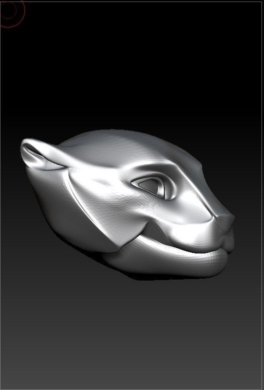 pantera head  3D print model_1