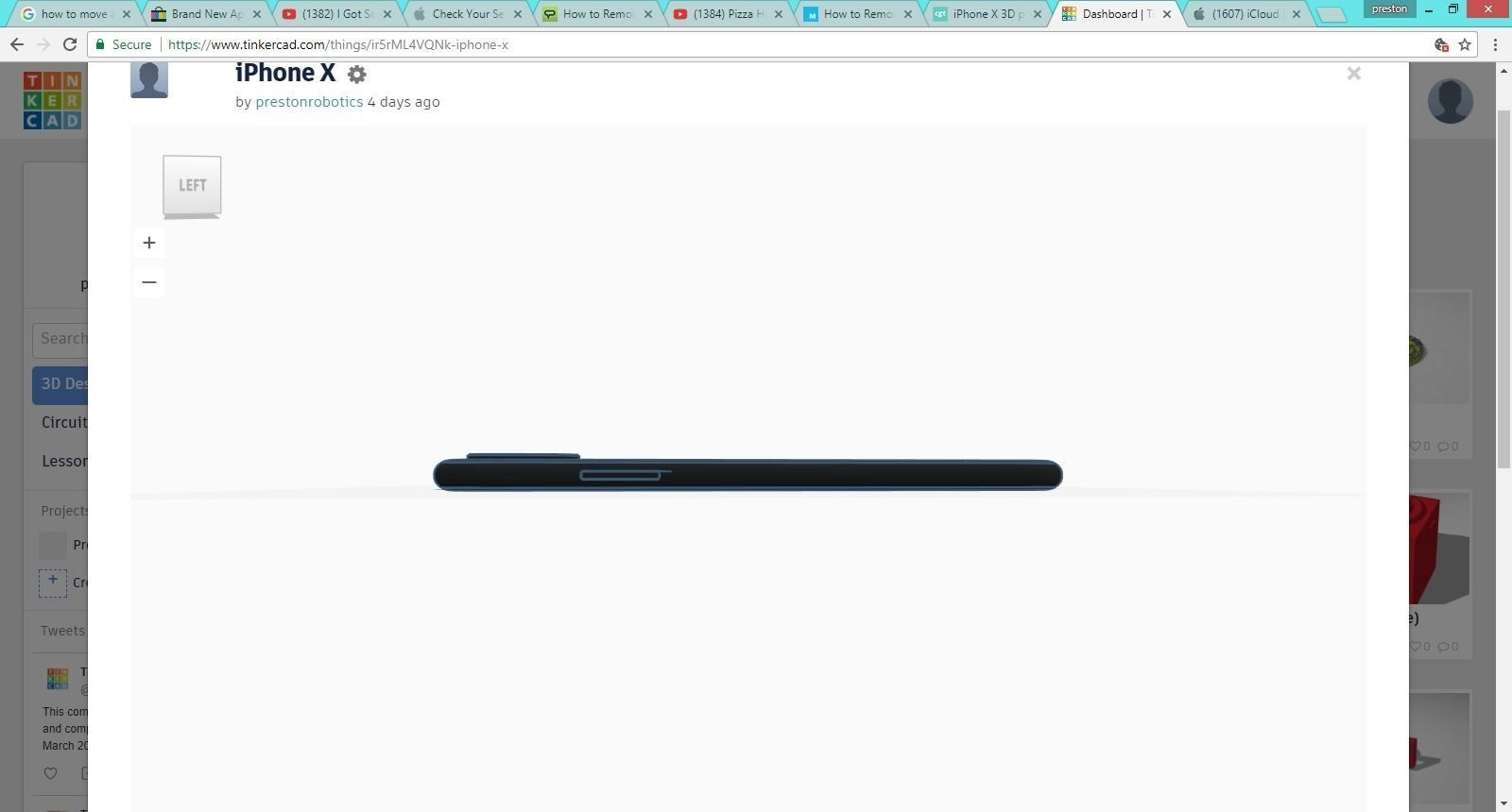 iPhone X xr case mockup 3D print model_1