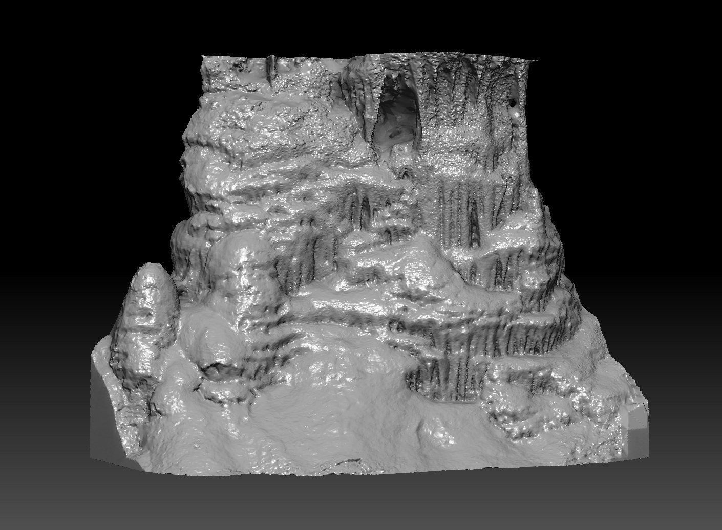 Stalactites Stalagmites Pillar 3D Scanned Asset Low-poly 3D model_5