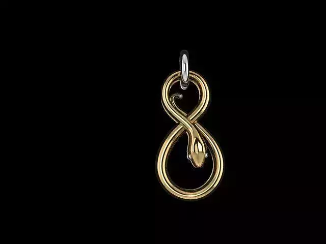 snack infinity pendant 3D print model