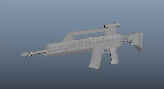 M4 Gun Free low-poly 3D model_0