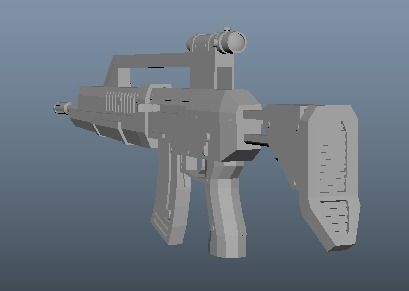 M4 Gun Free low-poly 3D model_2