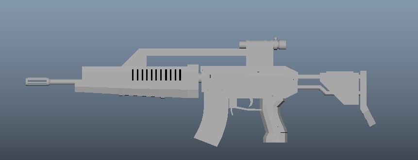 M4 Gun Free low-poly 3D model_4