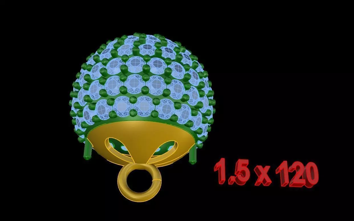 PENDANT BALL 3D print model_0