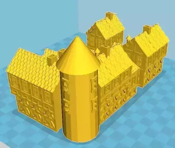 Medieval House 7 3D print model
