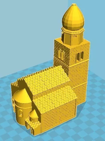 Medieval Church 10 3D print model