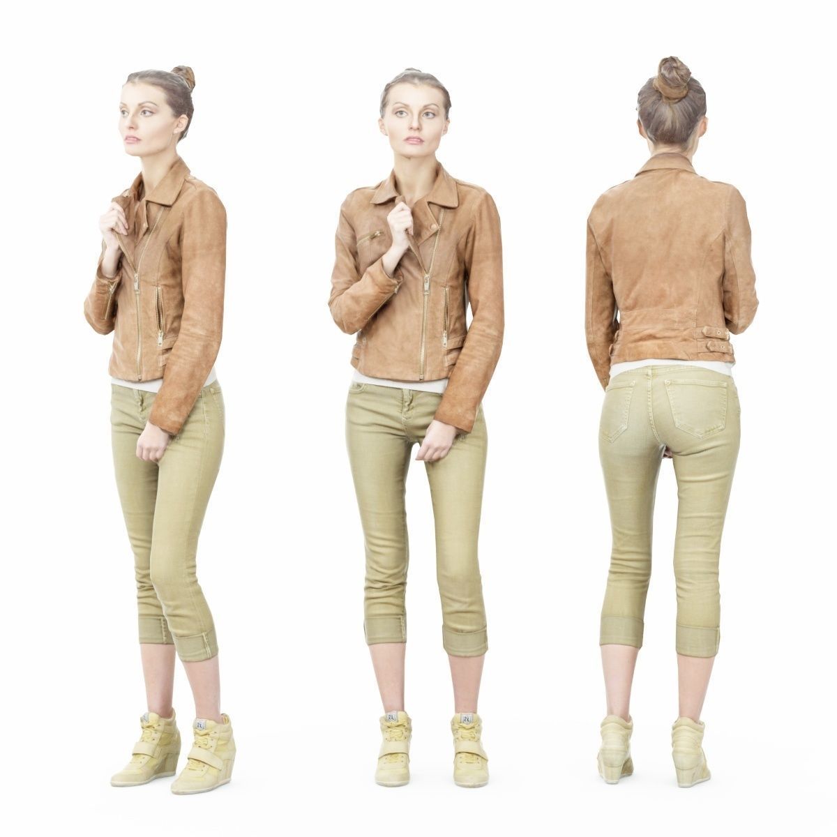 16 Fashion Girls Scan Vol 1 Low-poly 3D model_111