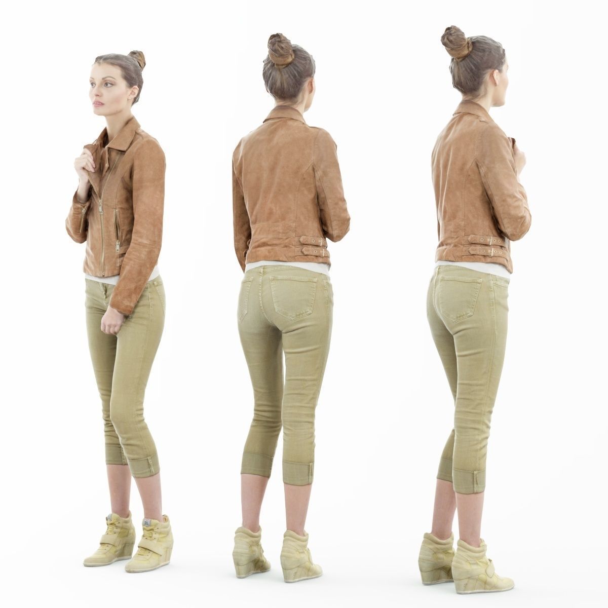16 Fashion Girls Scan Vol 1 Low-poly 3D model_107