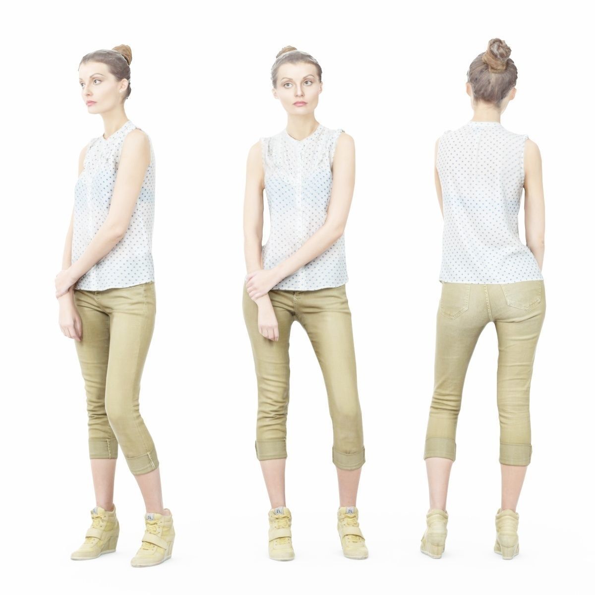 16 Fashion Girls Scan Vol 1 Low-poly 3D model_94