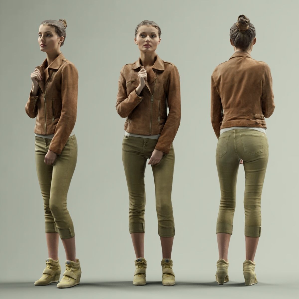 16 Fashion Girls Scan Vol 1 Low-poly 3D model_103