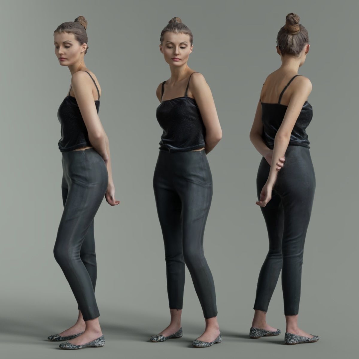 16 Fashion Girls Scan Vol 1 Low-poly 3D model_78