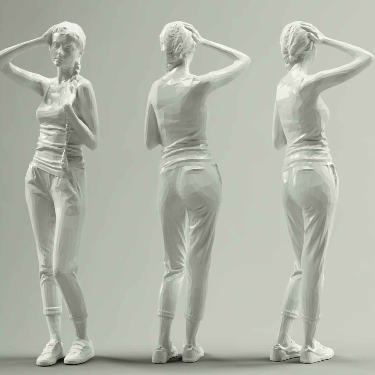 16 Fashion Girls Scan Vol 1 Low-poly 3D model_45