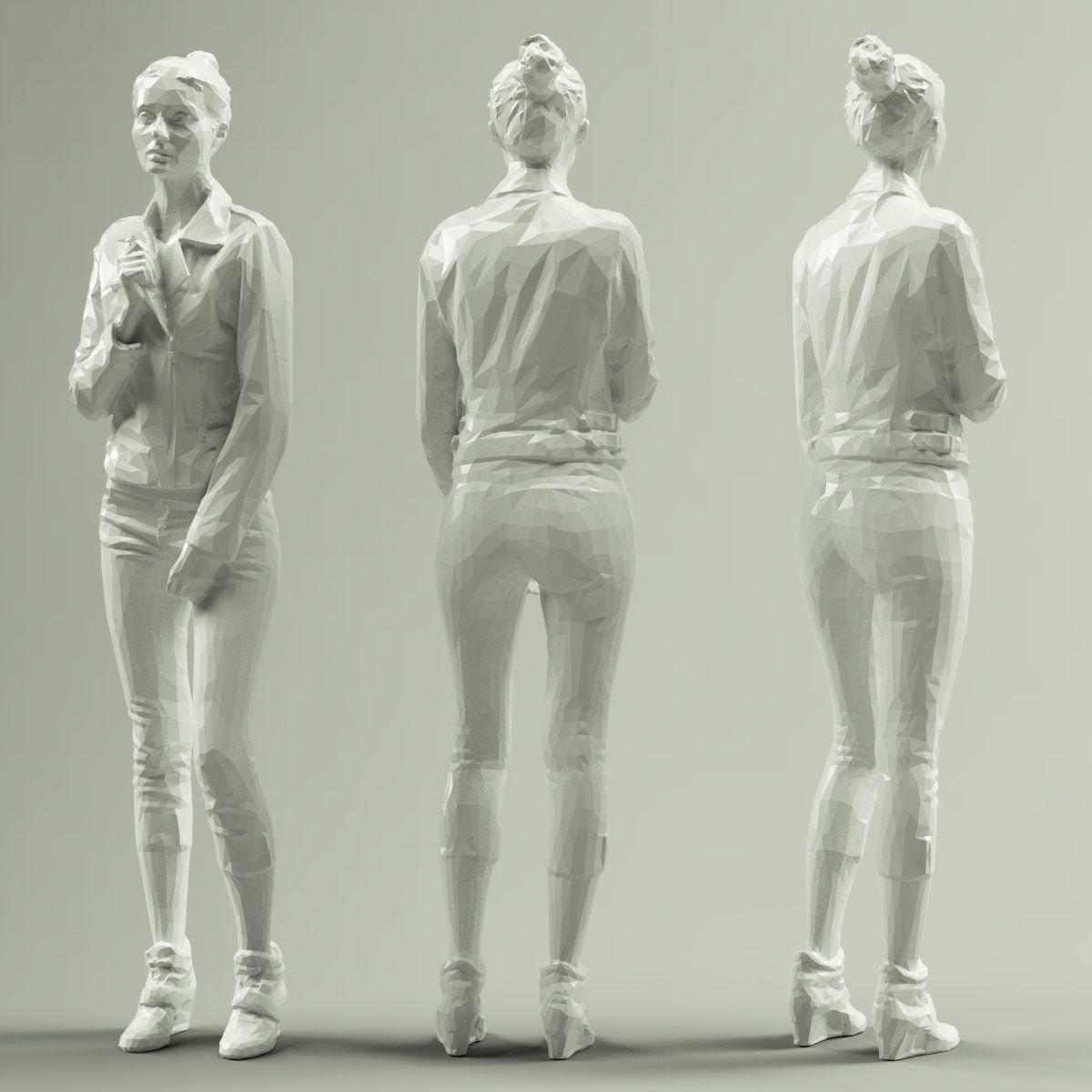16 Fashion Girls Scan Vol 1 Low-poly 3D model_108
