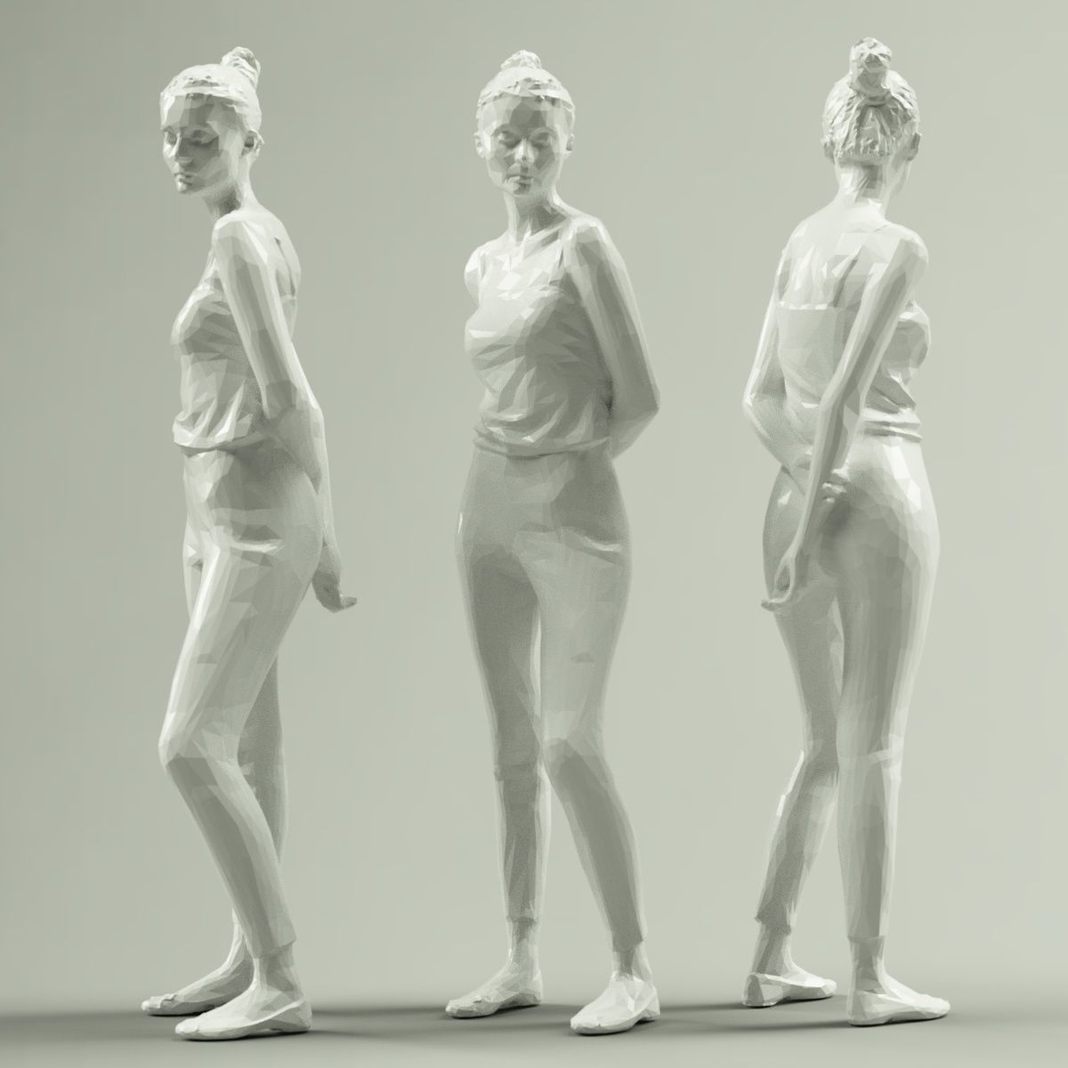 16 Fashion Girls Scan Vol 1 Low-poly 3D model_84