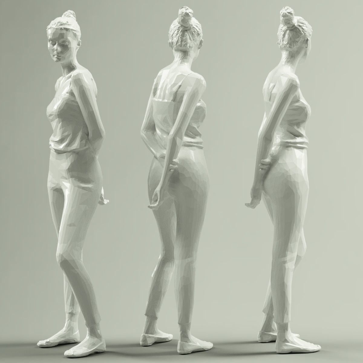 16 Fashion Girls Scan Vol 1 Low-poly 3D model_85
