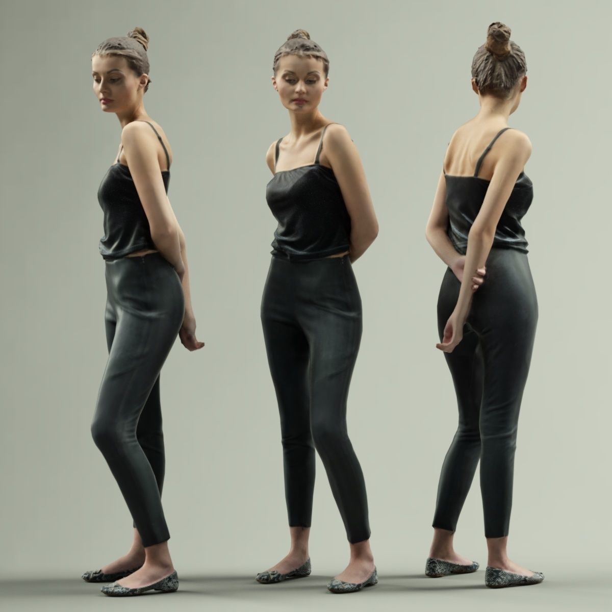 16 Fashion Girls Scan Vol 1 Low-poly 3D model_83