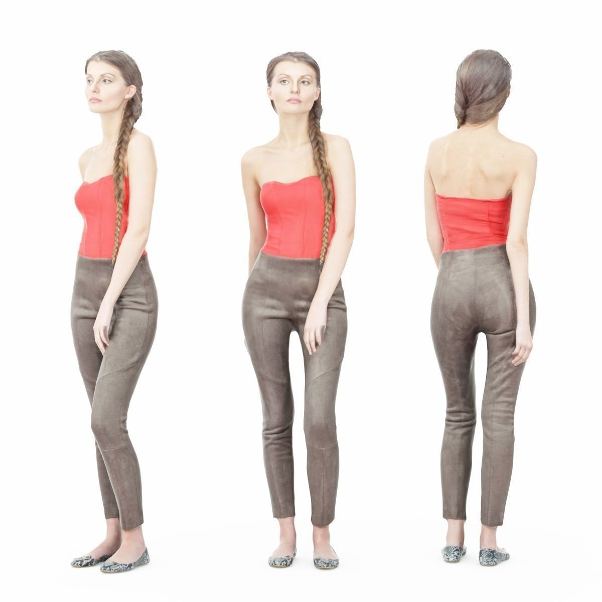 16 Fashion Girls Scan Vol 1 Low-poly 3D model_126