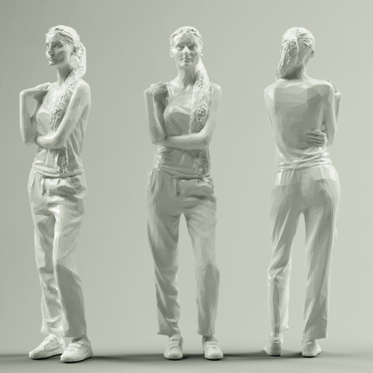 16 Fashion Girls Scan Vol 1 Low-poly 3D model_61