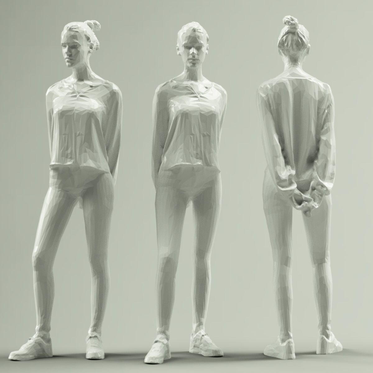 16 Fashion Girls Scan Vol 2 Low-poly 3D model_65