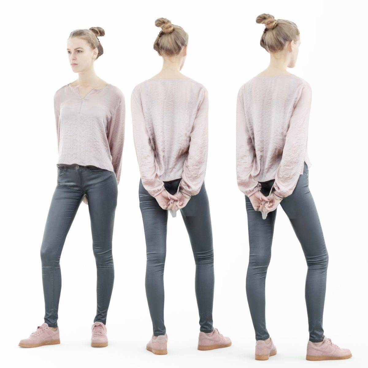 16 Fashion Girls Scan Vol 2 Low-poly 3D model_67