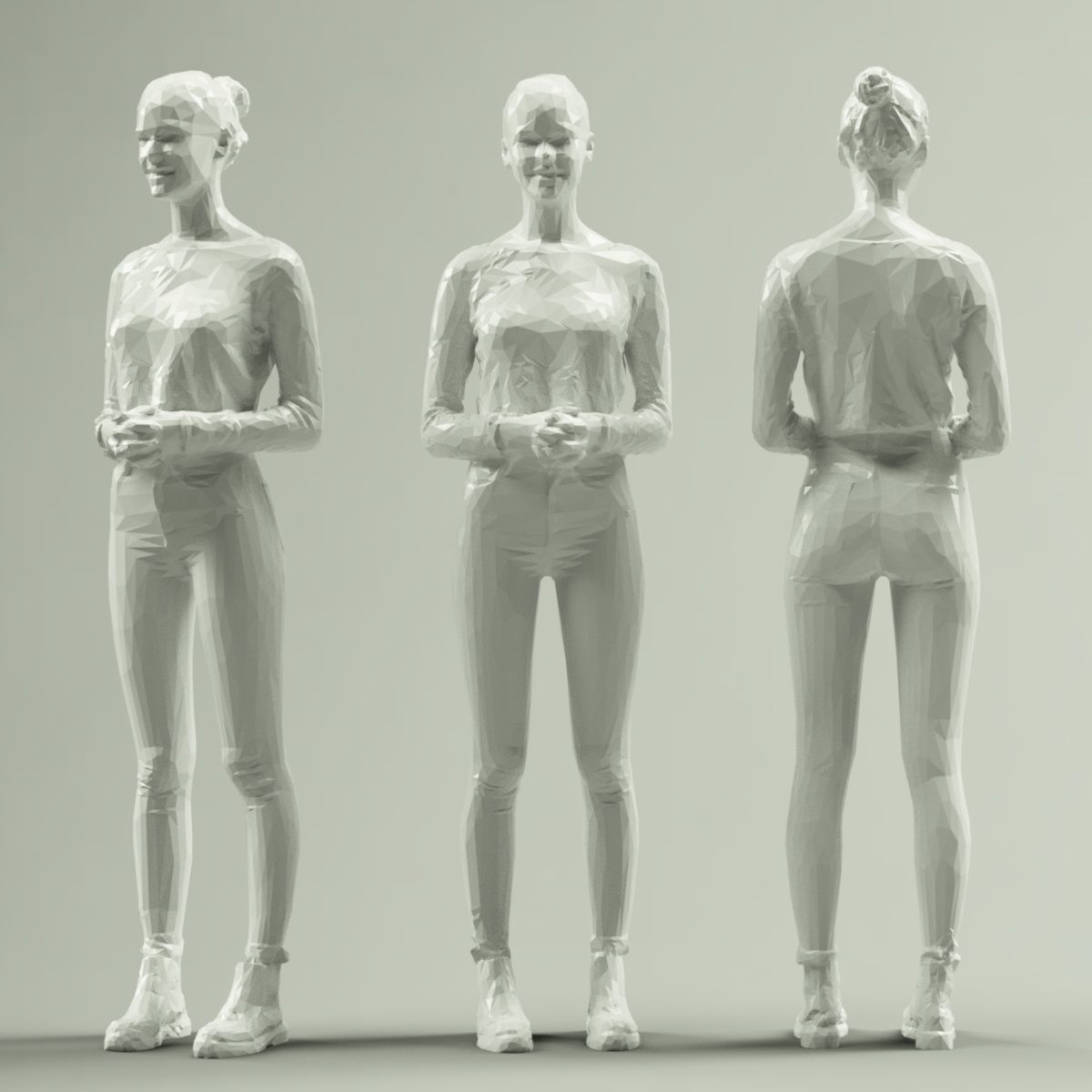 16 Fashion Girls Scan Vol 2 Low-poly 3D model_22