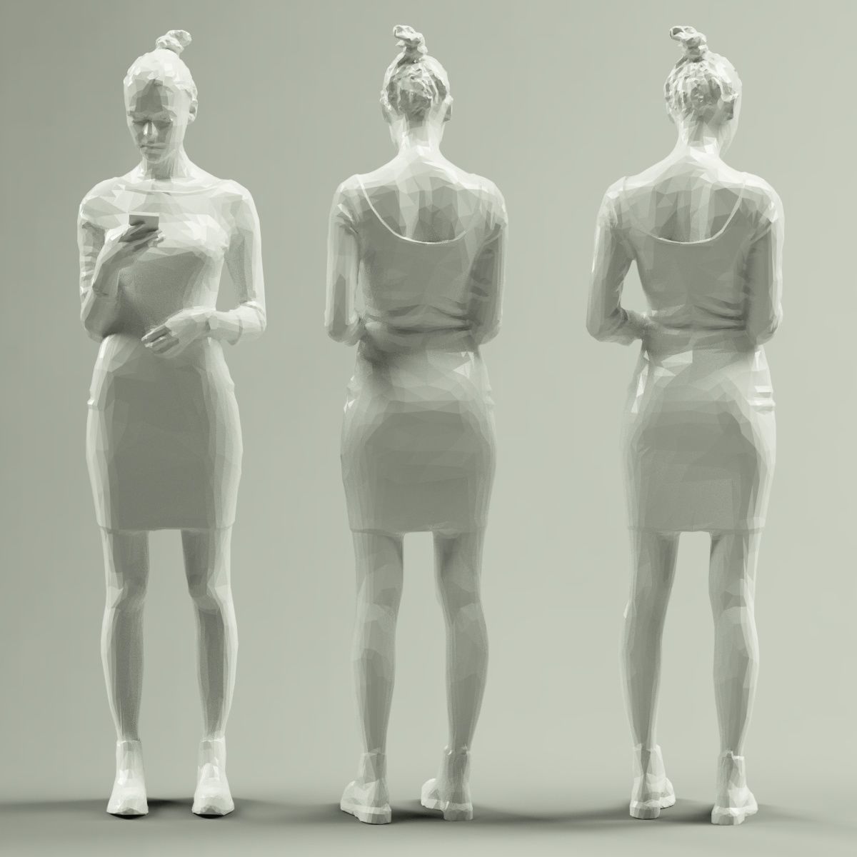 16 Fashion Girls Scan Vol 2 Low-poly 3D model_60