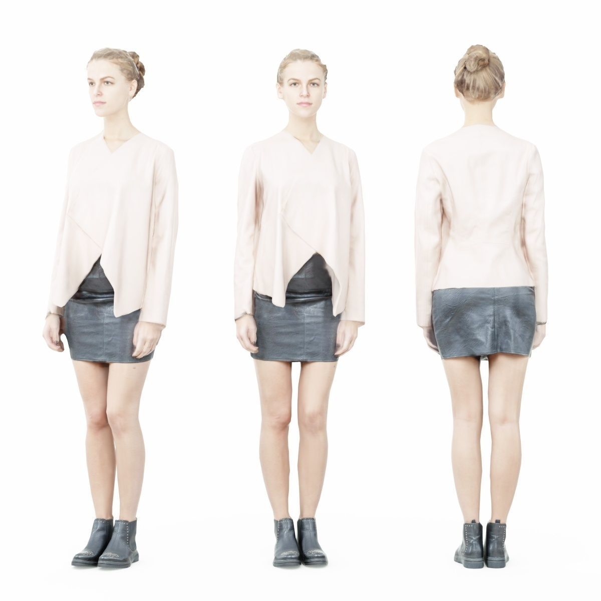 16 Fashion Girls Scan Vol 2 Low-poly 3D model_123