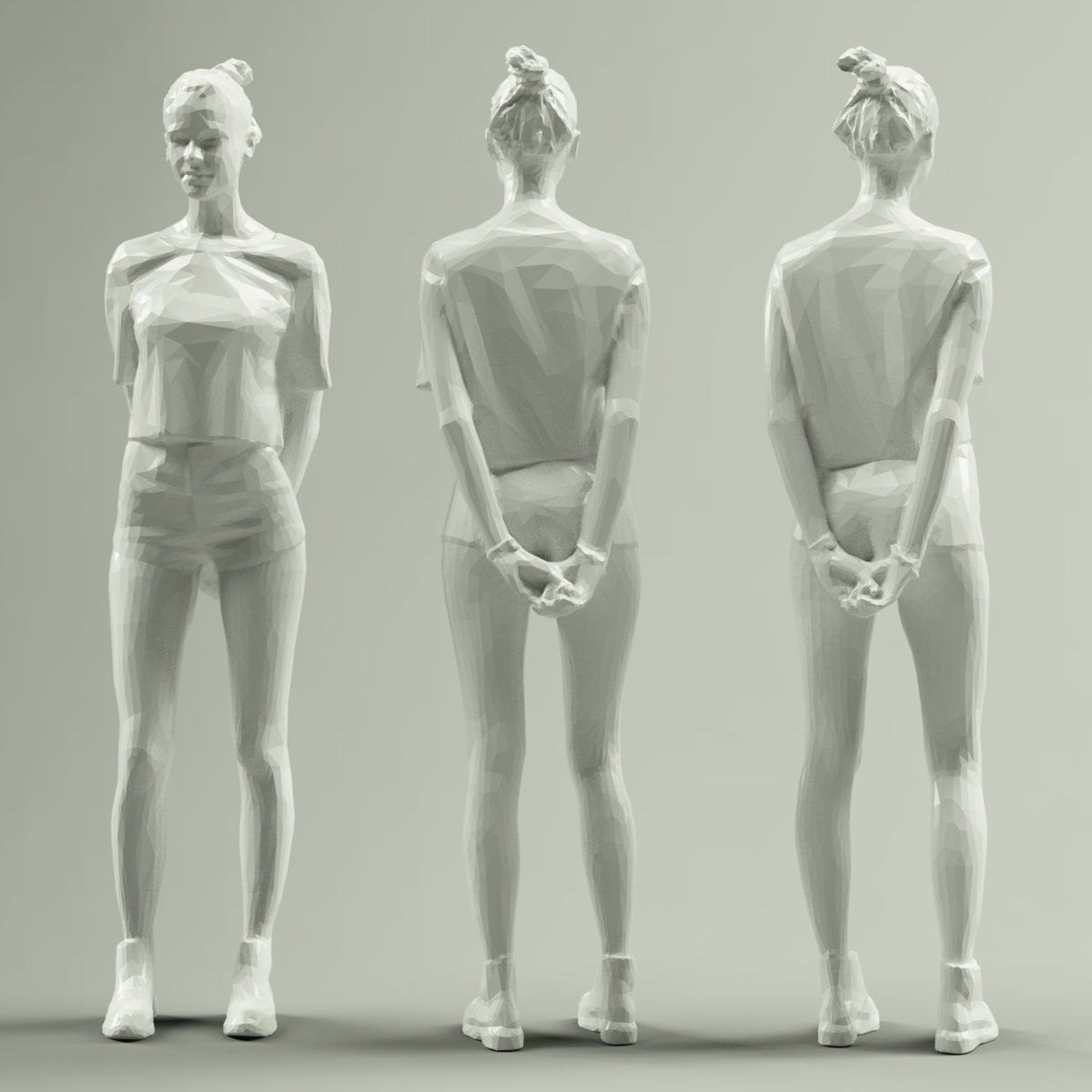 16 Fashion Girls Scan Vol 2 Low-poly 3D model_46