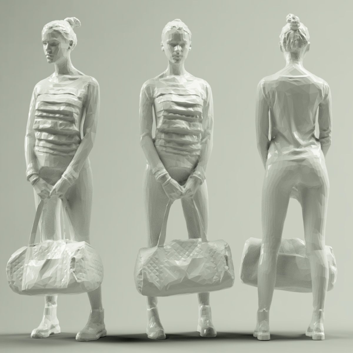 16 Fashion Girls Scan Vol 2 Low-poly 3D model_73