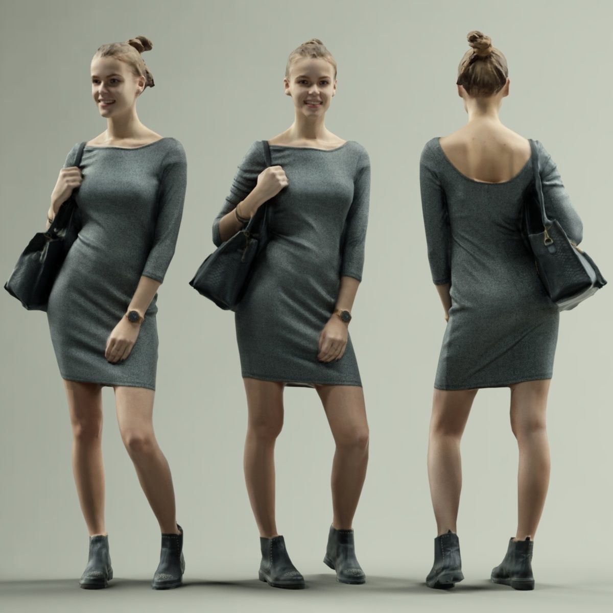 16 Fashion Girls Scan Vol 2 Low-poly 3D model_48