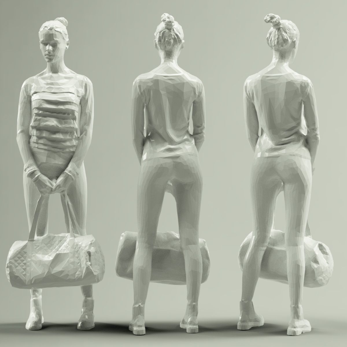 16 Fashion Girls Scan Vol 2 Low-poly 3D model_74