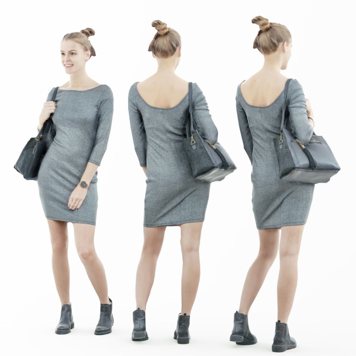 16 Fashion Girls Scan Vol 2 Low-poly 3D model_51