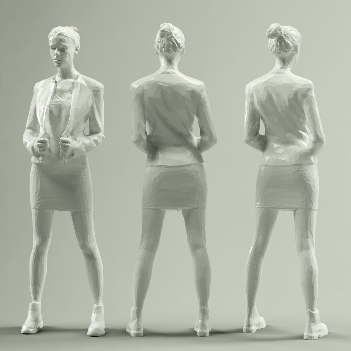 16 Fashion Girls Scan Vol 2 Low-poly 3D model_94