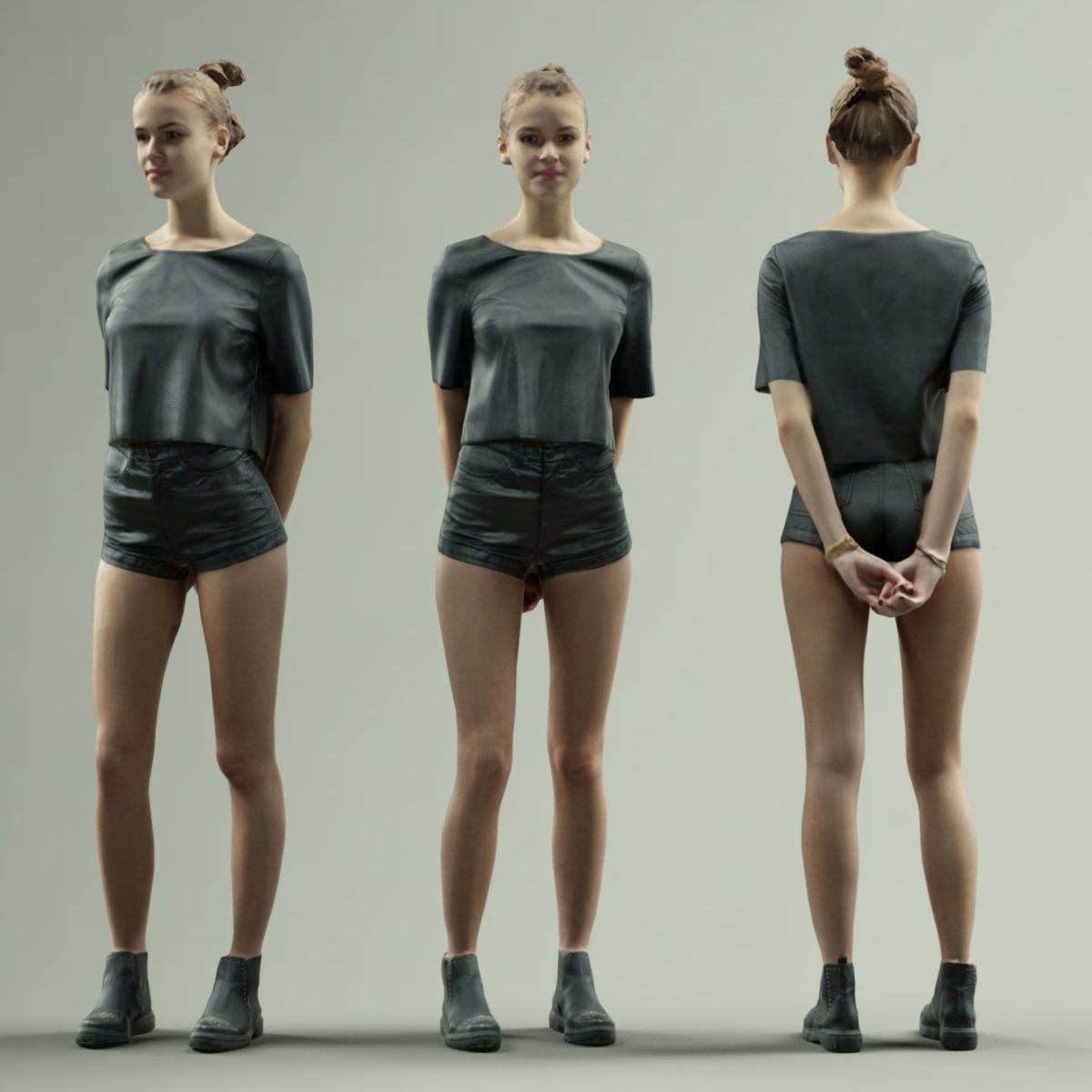 16 Fashion Girls Scan Vol 2 Low-poly 3D model_39