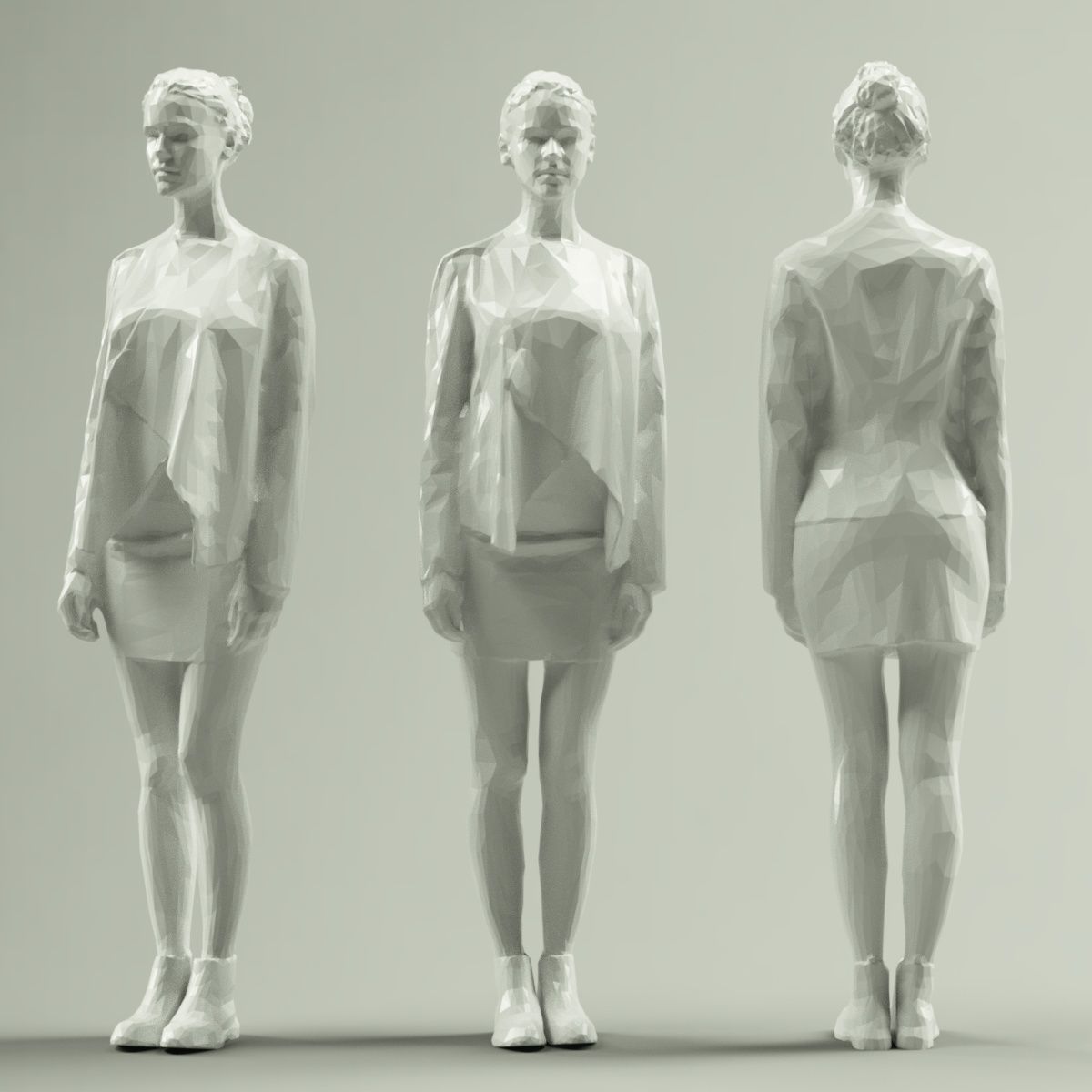 16 Fashion Girls Scan Vol 2 Low-poly 3D model_108