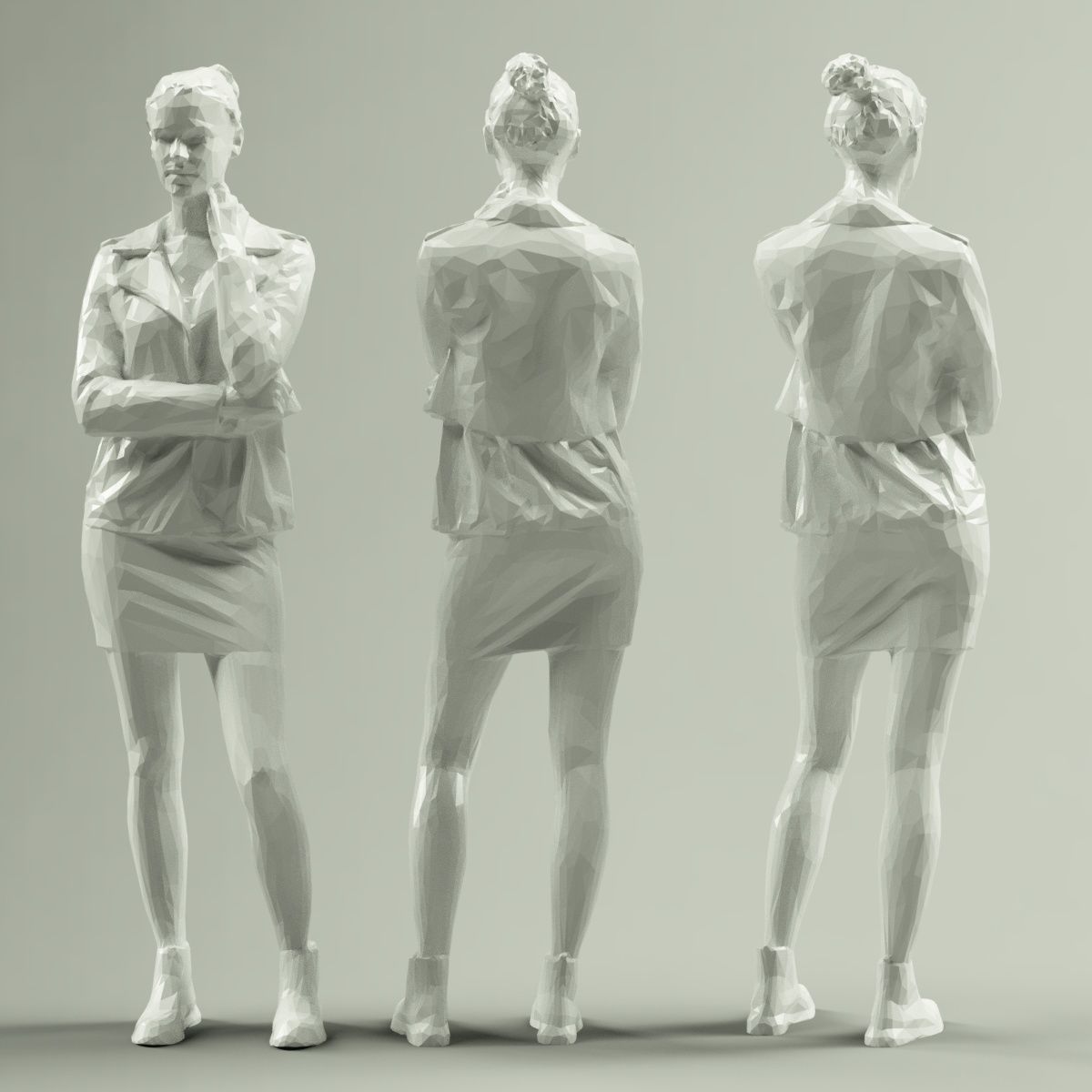 16 Fashion Girls Scan Vol 2 Low-poly 3D model_80