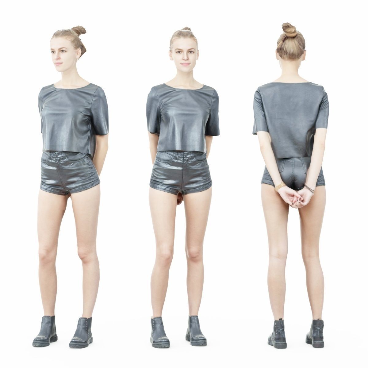 16 Fashion Girls Scan Vol 2 Low-poly 3D model_113