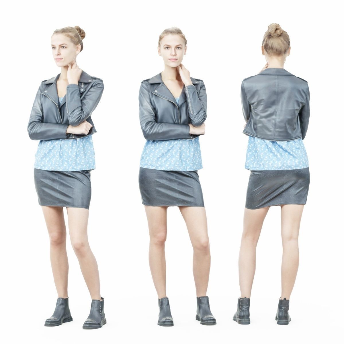 16 Fashion Girls Scan Vol 2 Low-poly 3D model_120