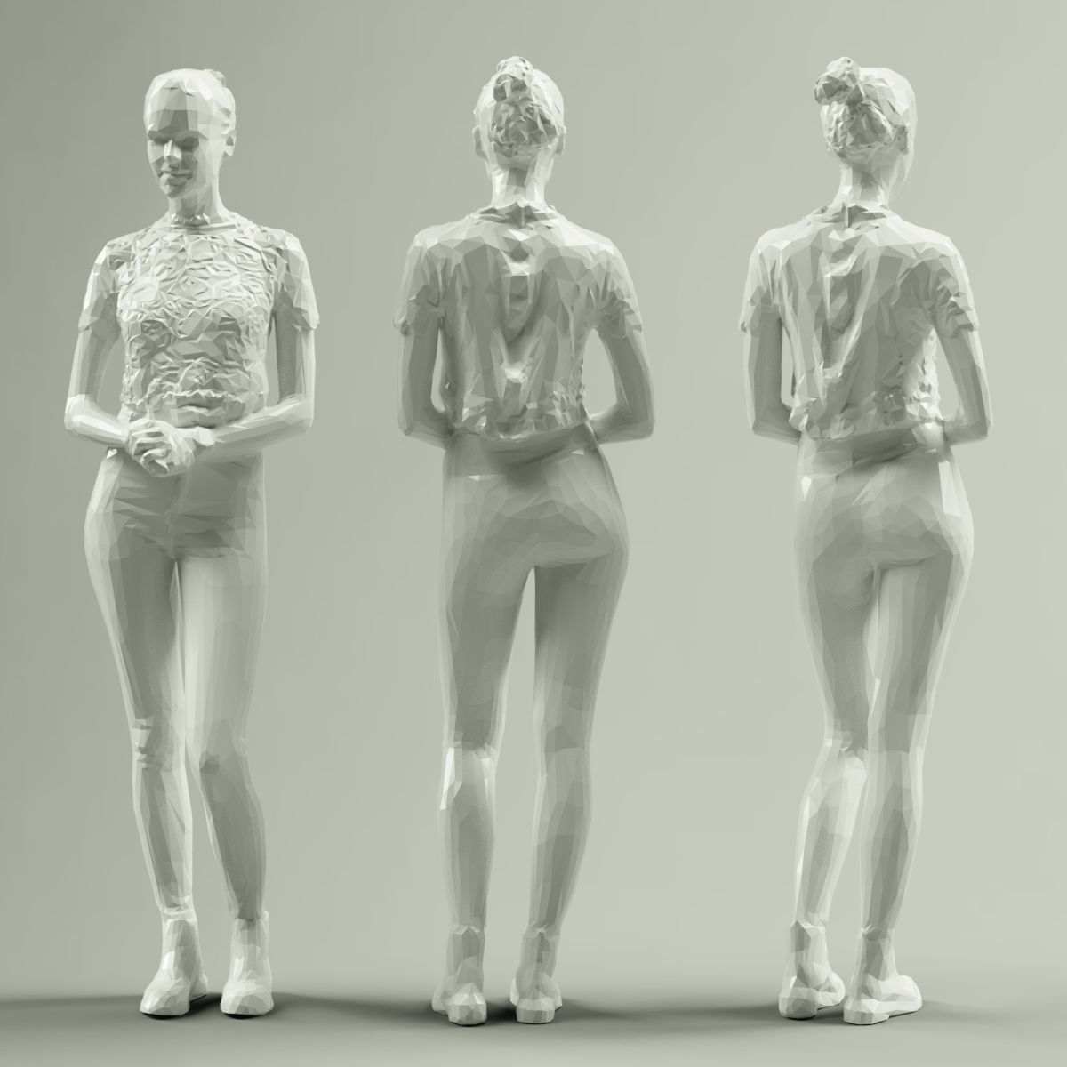 16 Fashion Girls Scan Vol 2 Low-poly 3D model_100