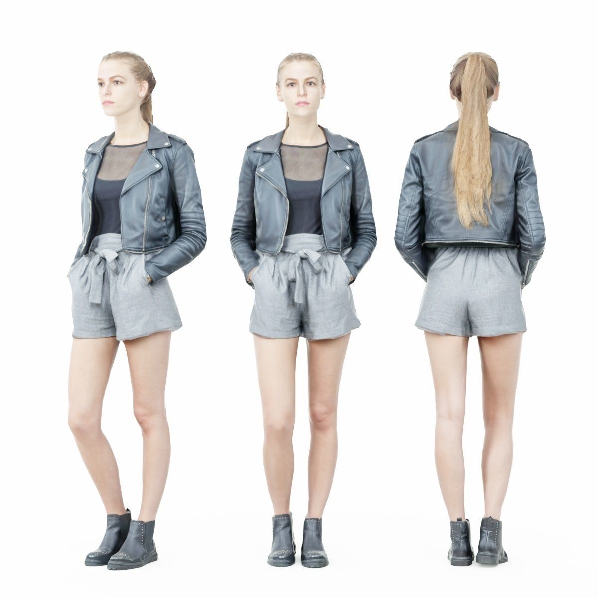 16 Fashion Girls Scan Vol 2 Low-poly 3D model_109