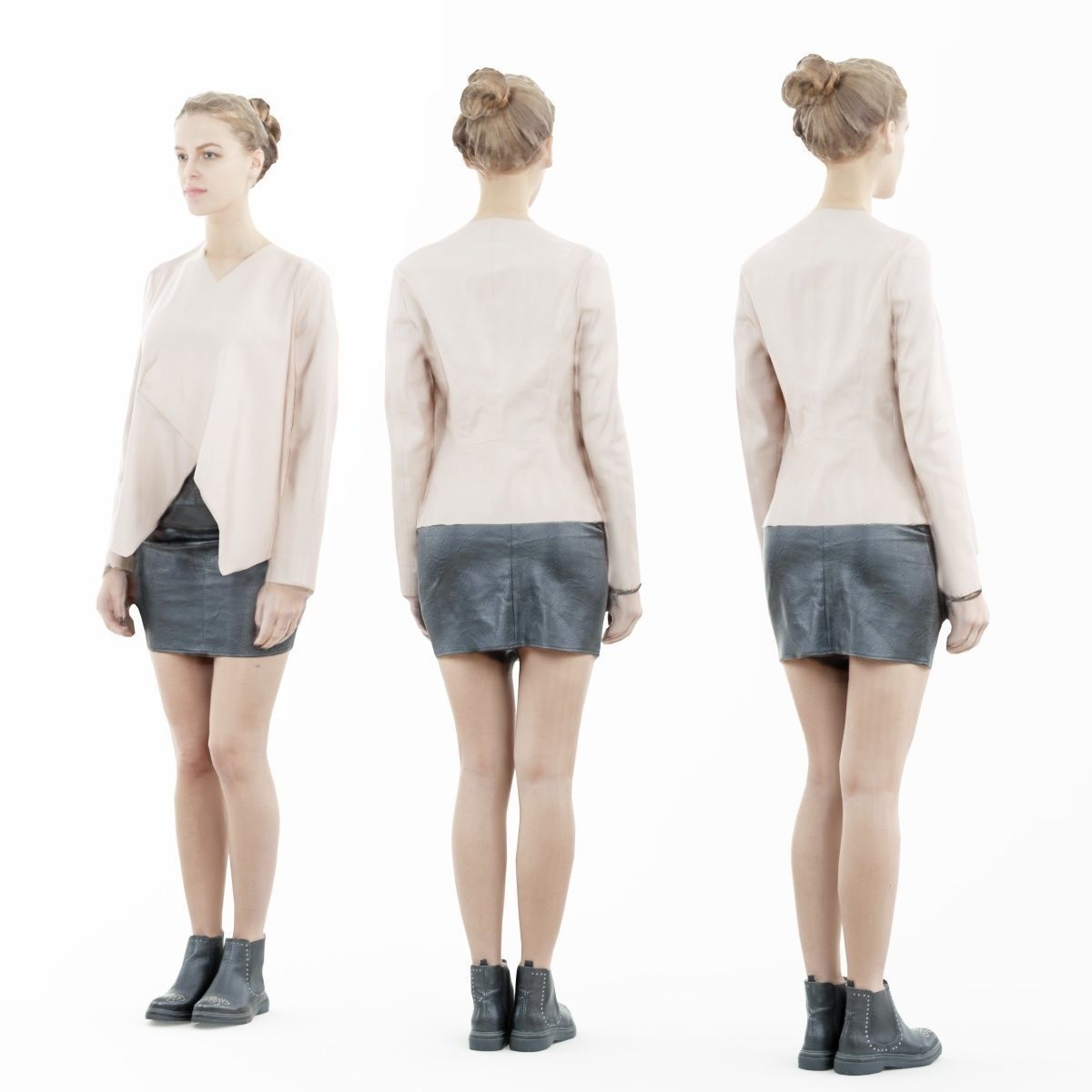 16 Fashion Girls Scan Vol 2 Low-poly 3D model_107